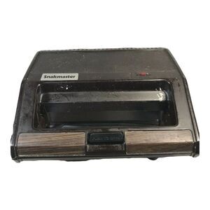 Snakmaster Grilled Cheese Maker Brown Black‎ Corded Kitchen Appliance Vintage
